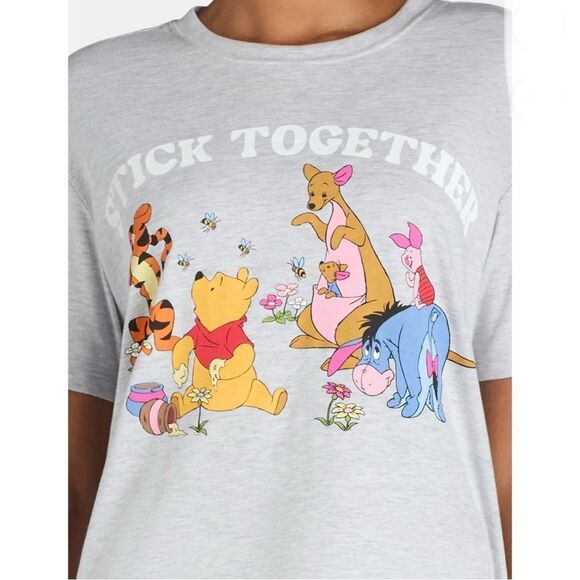 Disney Winnie the Pooh Graphic Short Sleeve T-Shirt Size S - Picture 6 of 9